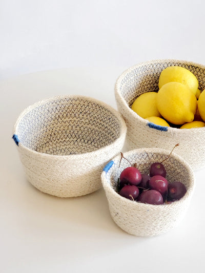 Minimalistic Amari Bowl - Blue (Set of 3) go with everything, everywhere in your space!