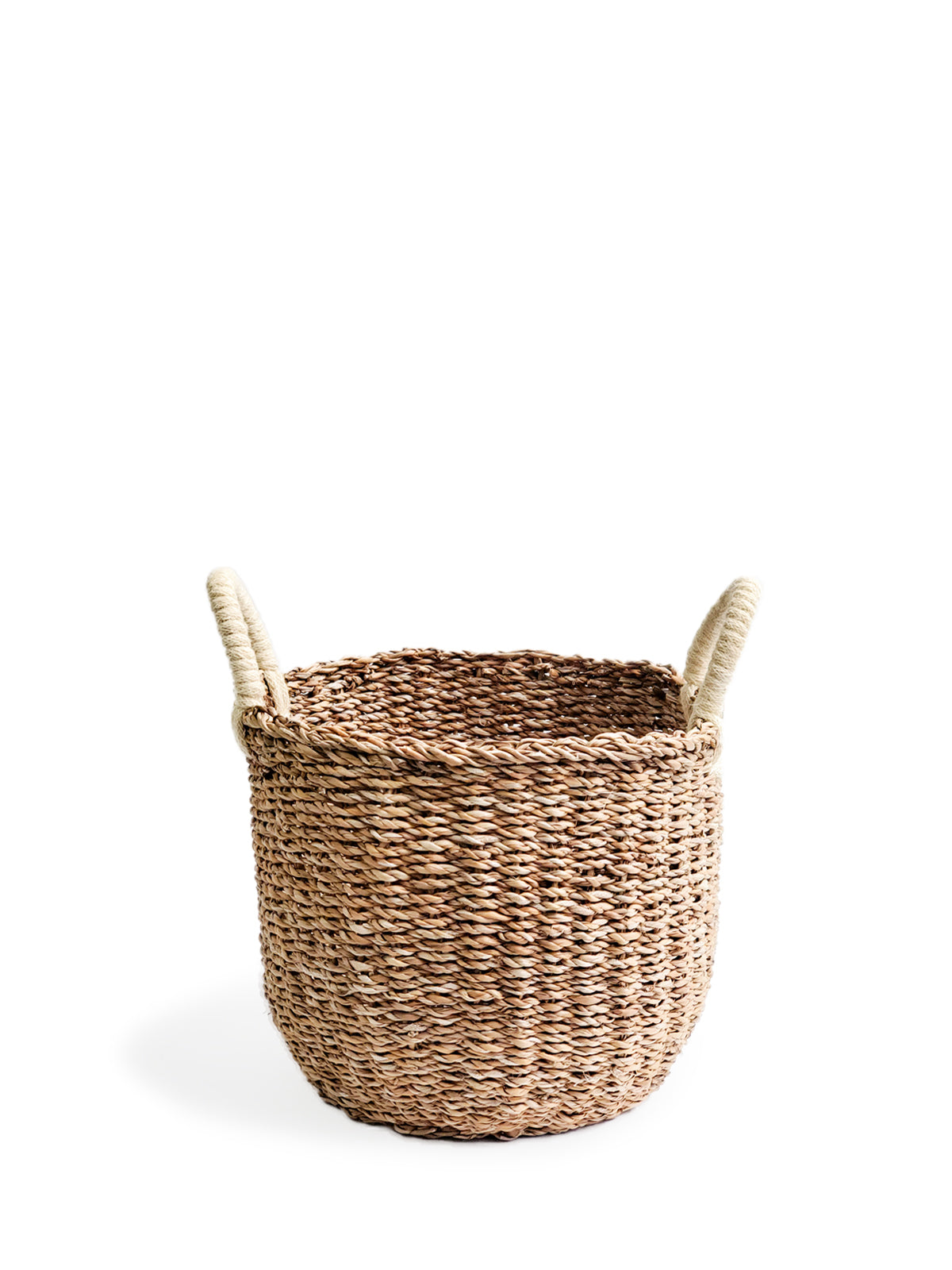 These beautiful seagrass baskets are the perfect solution to tidy up any space. Use them for storing toys, books, and plants.