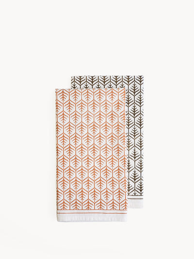 Hand Printed Tea Towel (Set of 2)