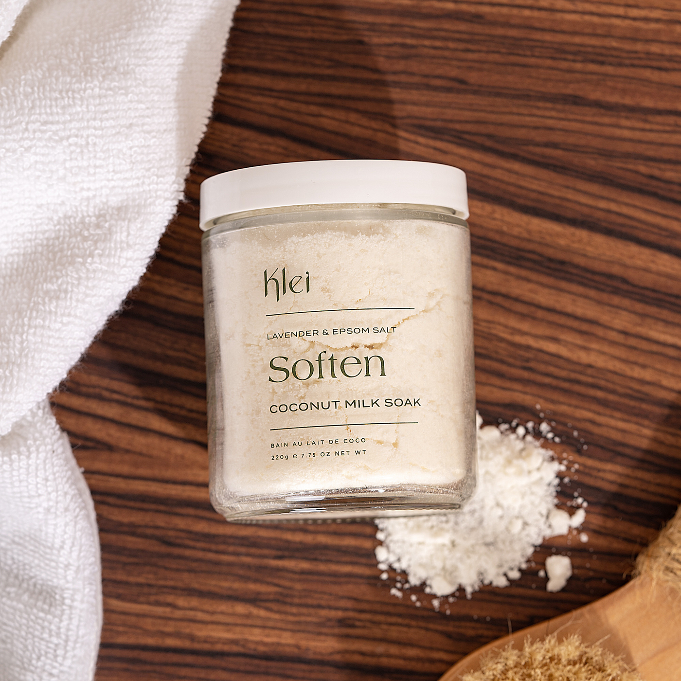 Soften Lavender & Epsom Salt Coconut Milk Bath Soak - Klei Beauty