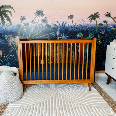 Ocean | Crib Fitted Sheet Made With 100% Bamboo Lyocell #Color_ocean