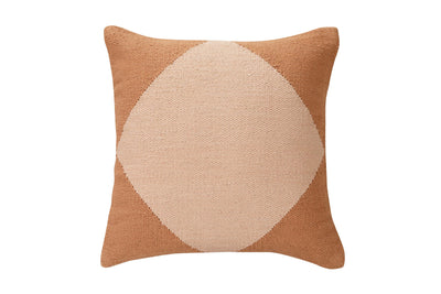 Diamond Accent Pillow, Rust - 18x18 inch